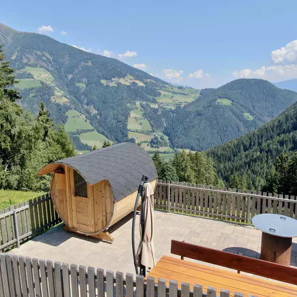 Terrazza con BBQ e sauna